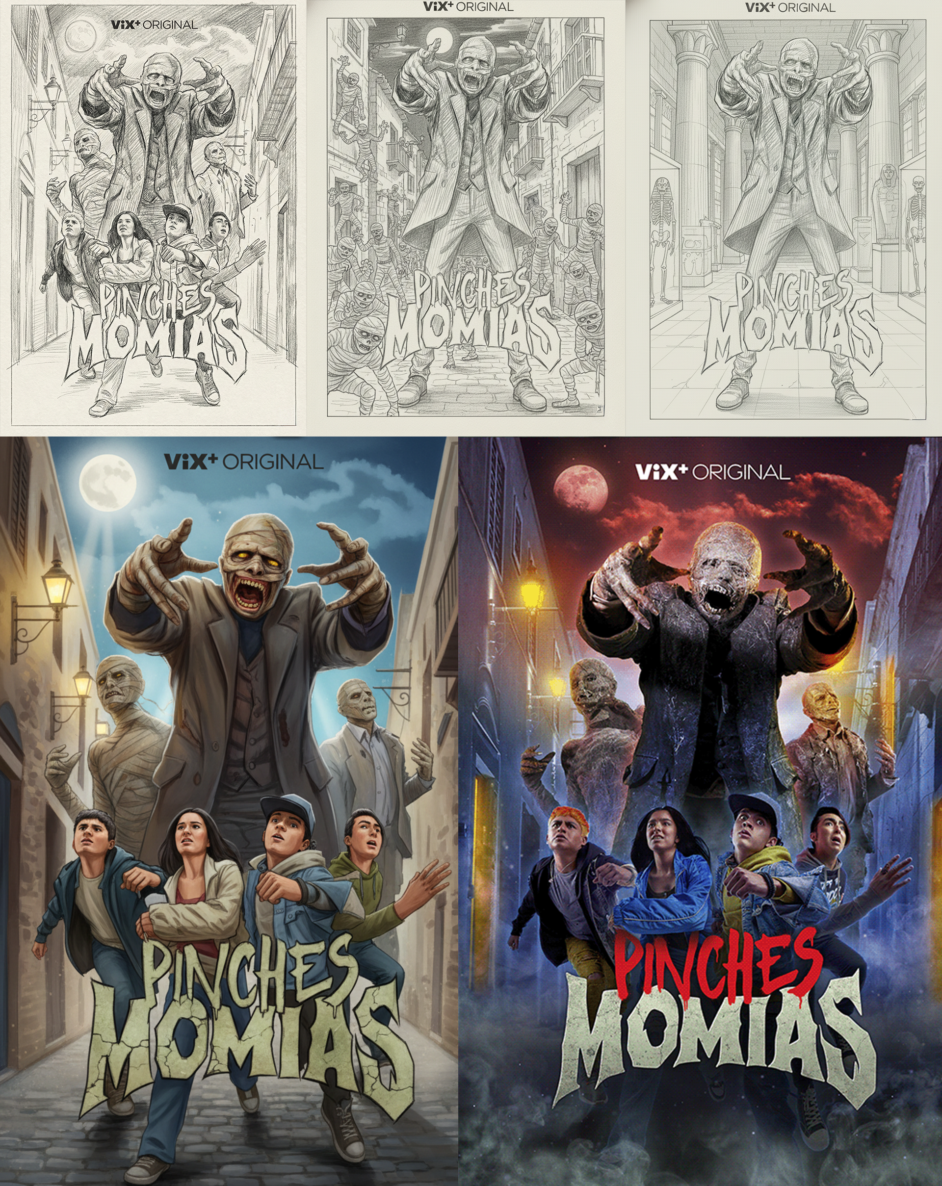 Las Pelotaris — Art Treatment Process